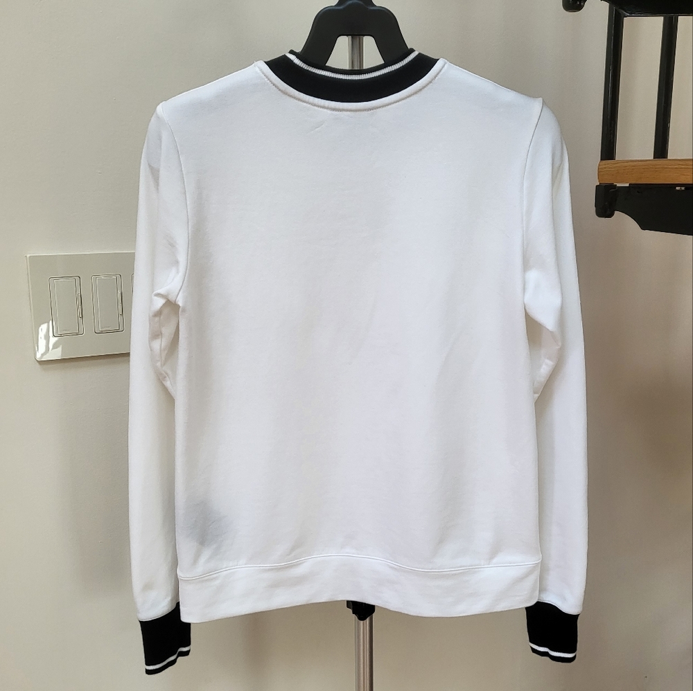 Club Monaco White Crewneck Top - Size XS - Picture 2 of 5